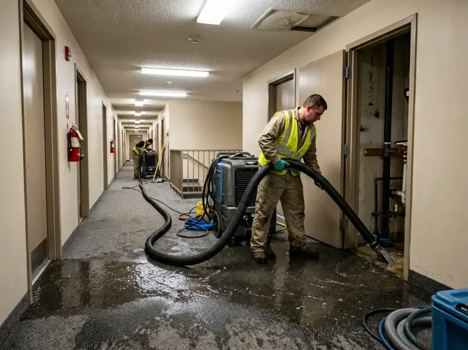 multi-unit-apartment-hallway-f-005 — frequently asked questions, Emergency Burst Pipe Water Extraction & Removal in Mayville…